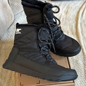 Sorel Black Quilted Winter Boots